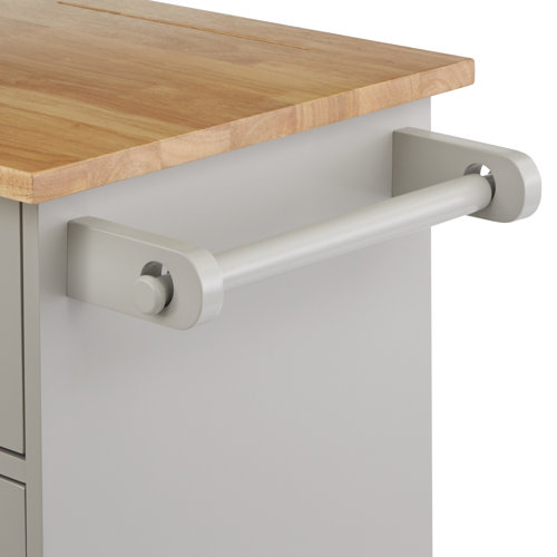 Winston Porter Toro Solid Wood Kitchen Cart & Reviews Wayfair